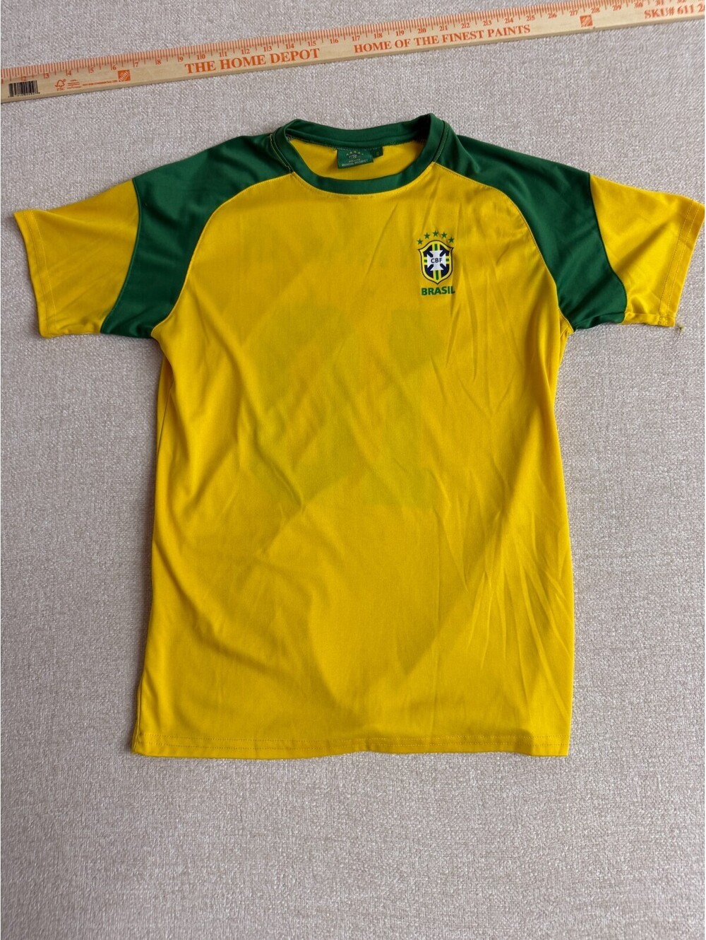 Brasil Official Product Small Yellow Green Neymar Jr 10 Soccer Jersey T-Shirt